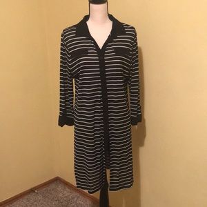 Soma sheer striped tunic